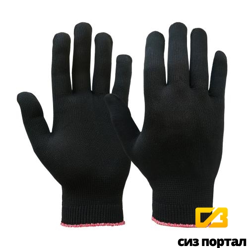 Купить Рабочие х/б перчатки, без ПВХ, черные, 13 класс — 15руб.