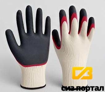 Купить Перчатки трикотажные с 2-ым латексным обливом