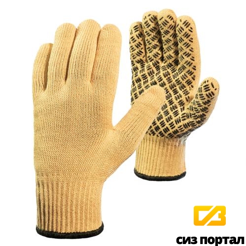Купить Рабочие перчатки от порезов "Вулкан" из пара-арамидной нити