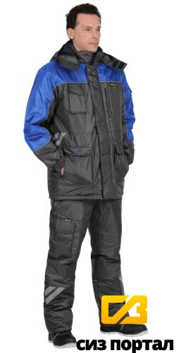 Купить Костюм "АРТ. 54055" зимний: куртка дл., брюки т-серый