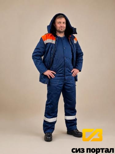 Купить Костюм Фаворит-2 (т.синий-оранж) пк зима