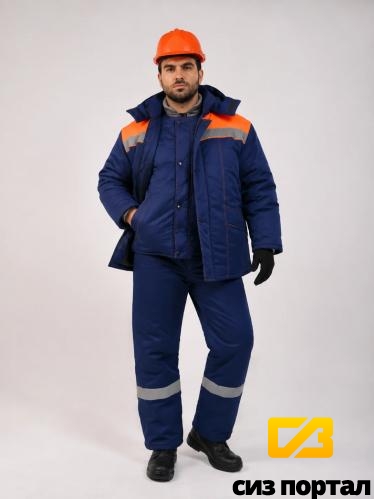 Купить Костюм Фаворит-2 (т.синий-оранж) пк зима