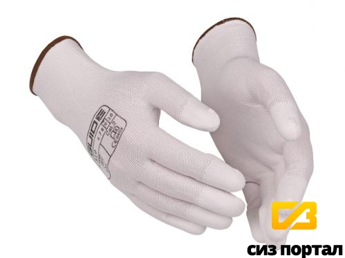 Перчатки GUIDE 519 из нейлона с ПУ покрытием кончиков пальцев
